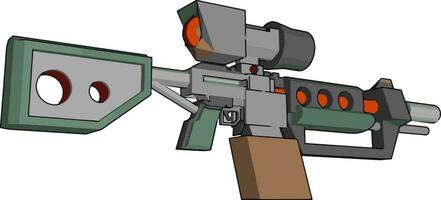 A toy gun for children vector or color illustration