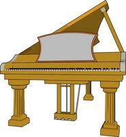 Piano for music instrument vector or color illustration