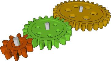 Sprocket po vector or color illustration