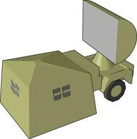 Electro-optic sensor radar vector or color illustration