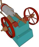 Mechanical device machine vector or color illustration