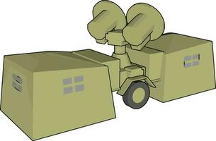 Use of radar vector or color illustration
