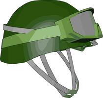 A combat helmet vector or color illustration