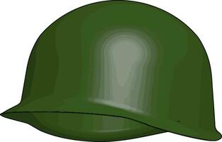 Combat ballistic helmet vector or color illustration