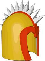 The medieval head armor vector or color illustration