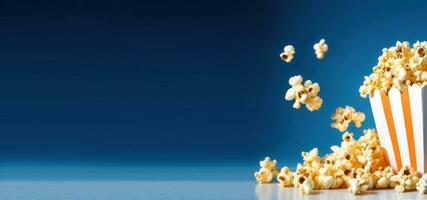 AI Generative, January 19, National Popcorn Day in the USA, a pack of popcorn, a banner photo