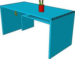 A simple table picture vector or color illustration