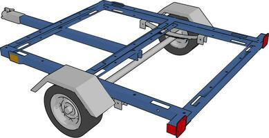 The trailer vector or color illustration