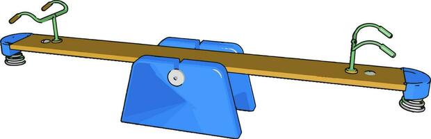 A seesaw toy vector or color illustration