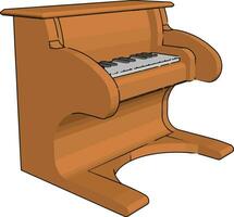 A player piano toy vector or color illustration