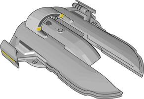 crucero espacial fantasía vector ilustración en blanco antecedentes
