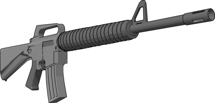 M16 Rifle Vector Art, Icons, and Graphics for Free Download