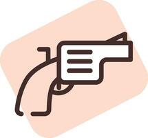 Law about gun weapon, illustration, vector on white background.