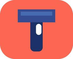 Barber shop razor, icon, vector on white background.