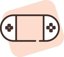 interruptor de nintendo de electrónica, icono, vector sobre fondo blanco.