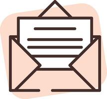 Event letter, icon, vector on white background.