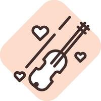 Event classical music, icon, vector on white background.