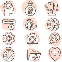 Medical business, icon, vector on white background.