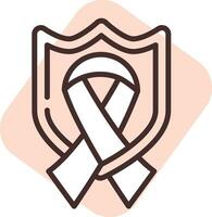 Medical protection, icon, vector on white background.