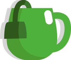 Green tea tea, icon, vector on white background.