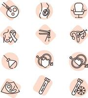 Health icon set, icon, vector on white background.