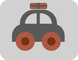 Industrial car, icon, vector on white background.