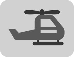 helicóptero industrial, icono, vector sobre fondo blanco.