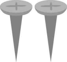 clavos de instrumentos, icono, vector sobre fondo blanco.