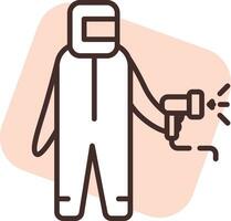 Sanitation disinfection, icon, vector on white background.