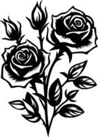 rosas - minimalista y plano logo - vector ilustración