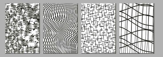 Hand drawn line textures. Includes vector scribbles,grid with irregular, horizontal and wavy strokes,doodle patterns.