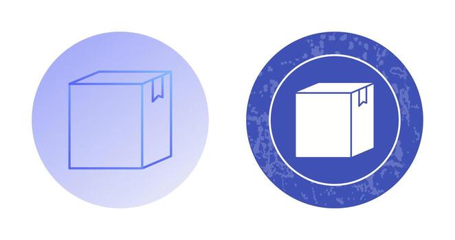 icono de vector de caja