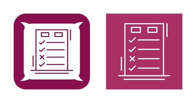 Today to Done CheckList Vector Icon