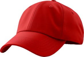 Red baseball cap png with AI generated.