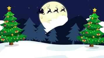 Cartoon Christmas Background Loop HA006 g video