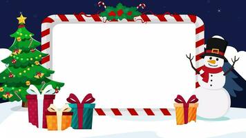 cartone animato Natale sfondo ciclo continuo ha006 B video