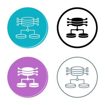 icono de vector de datos estructurados