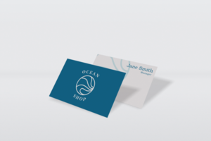 Minimalistic composition of business card mockup psd