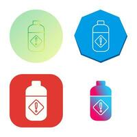 Pesticide Bottle Vector Icon