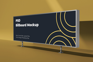 Psd indoor Billboard Mockup