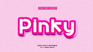 PSD Pinky modificabile testo effetto