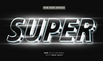 PSD Super 3D Editable Text Effect