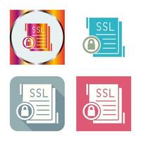 icono de vector de ssl