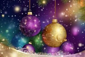 beautiful modern christmas background with bokeh with space for text photo