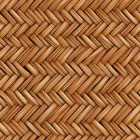 Rattan seamless texture banner. Generate Ai photo