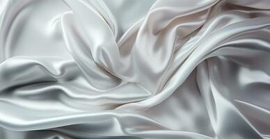 Light light linen fabric, texture panoramic background - AI generated image photo