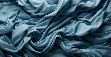 Bright light linen fabric, texture panoramic background - AI generated image photo