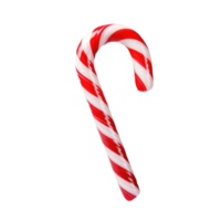 Red candy cane isolated. Generative AI png