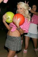 Holly Madison at the Bowling for Boobies event at Lucky Strike Bowling Lanes at Hollywood  Highland in Los Angeles CA October 13 2008 photo