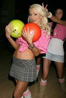 Holly Madison at the Bowling for Boobies event at Lucky Strike Bowling Lanes at Hollywood  Highland in Los Angeles CA October 13 2008 photo